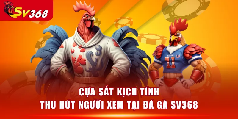 Cựa sắt kịch tính, thu hút người xem tại Đá Gà SV368
